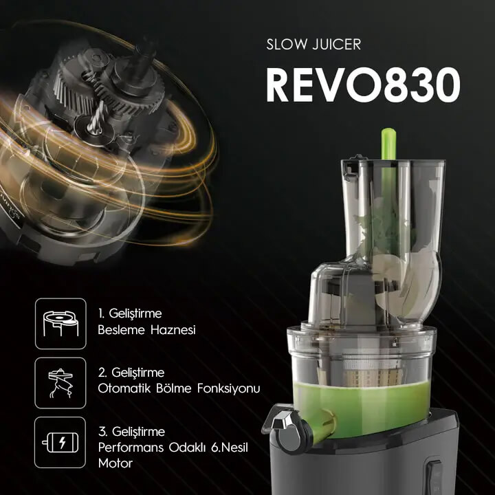 Kuvings Revo830 6. Nesil Katı Meyve Sıkacağı